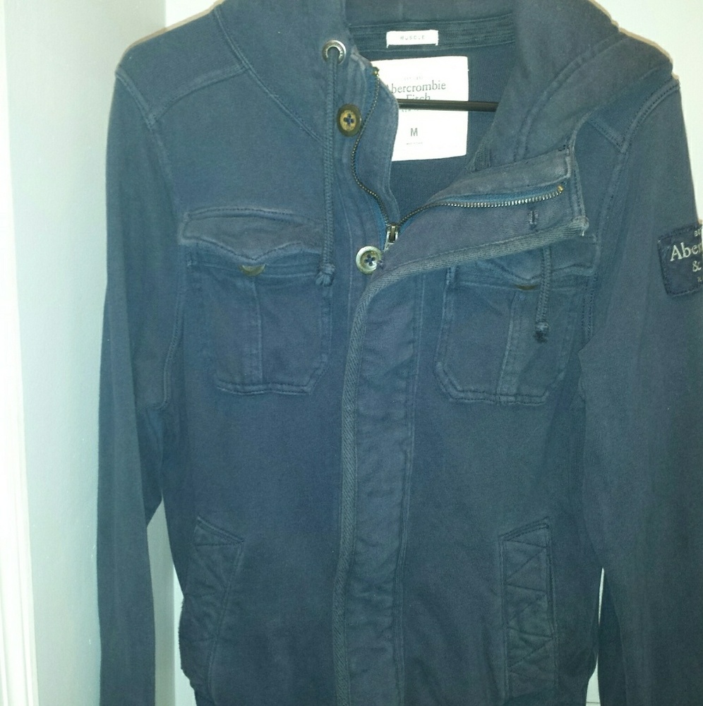 Mens Abercrombie and Fitch military  jacket med.